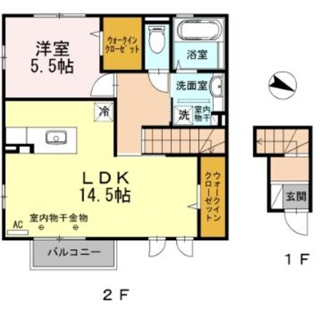 ロザージュＫの物件間取画像